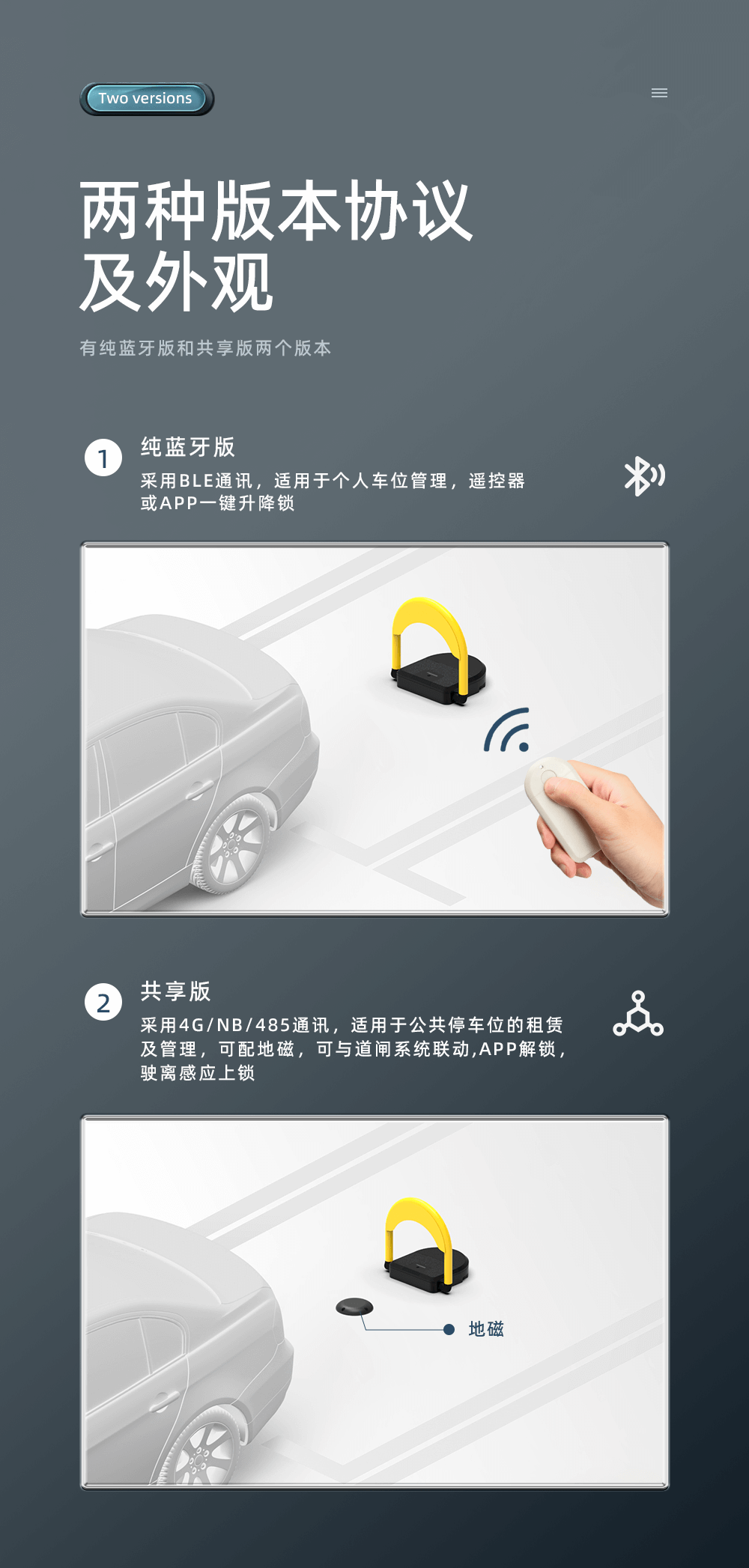蓝牙车位锁